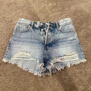 Vintage washed high waisted PACSUN jean shorts